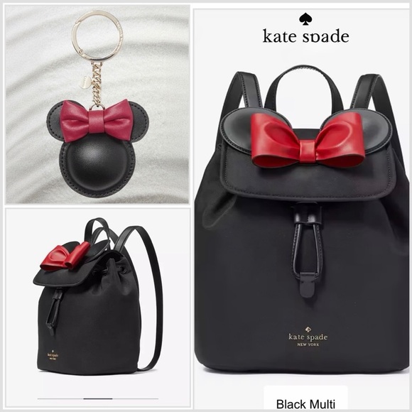 kate spade Handbags - DisneyX Kate Spade New York Minnie Backpack and Minnie Mouse key/Purse charm